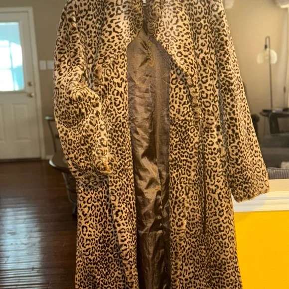 Calvin Klein Animal Print Jacket in Brown and Black Small - Picture 7 of 9